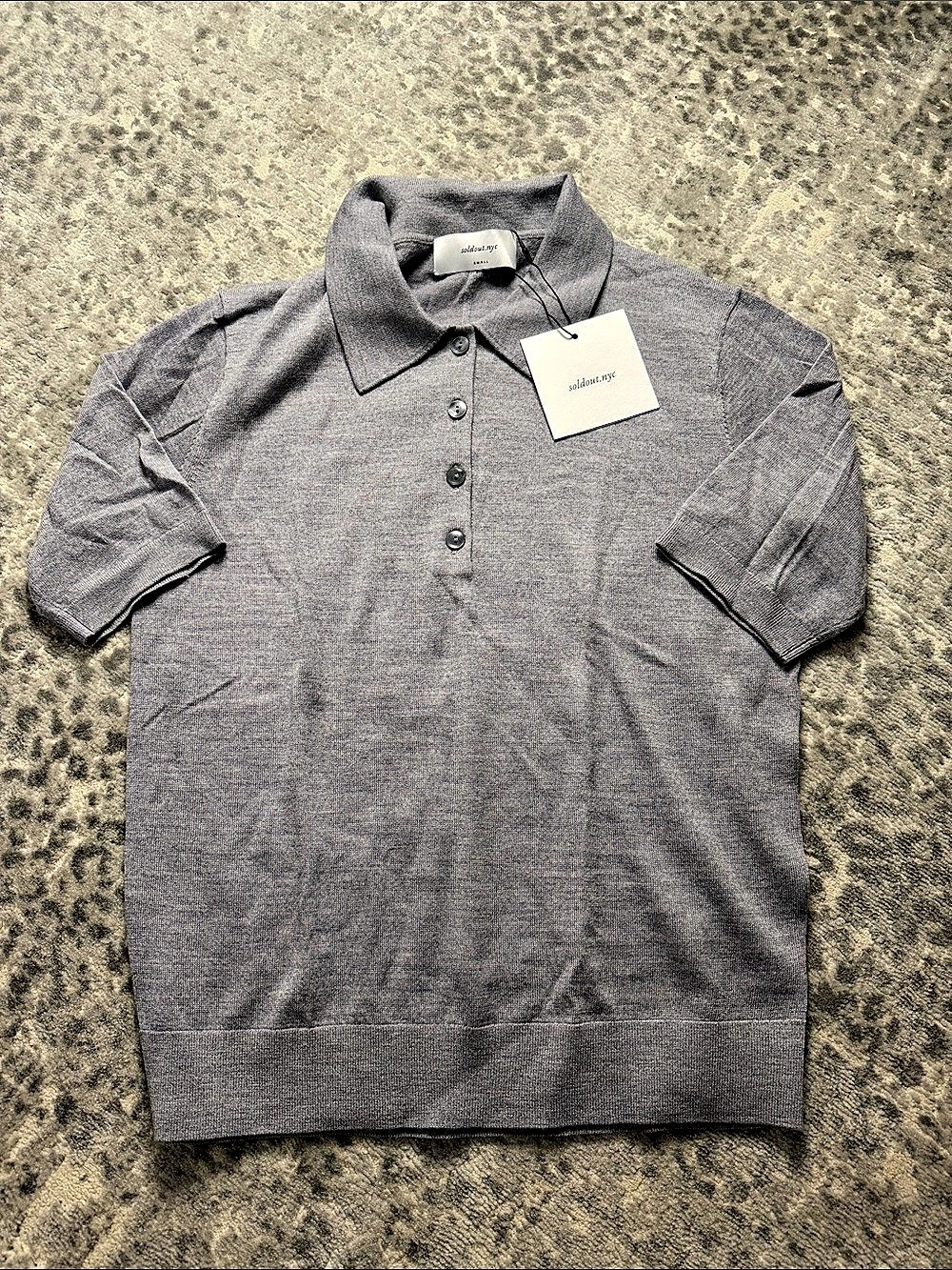 soldout.nyc The Refined Short Sleeve Polo Merino Wool Polo